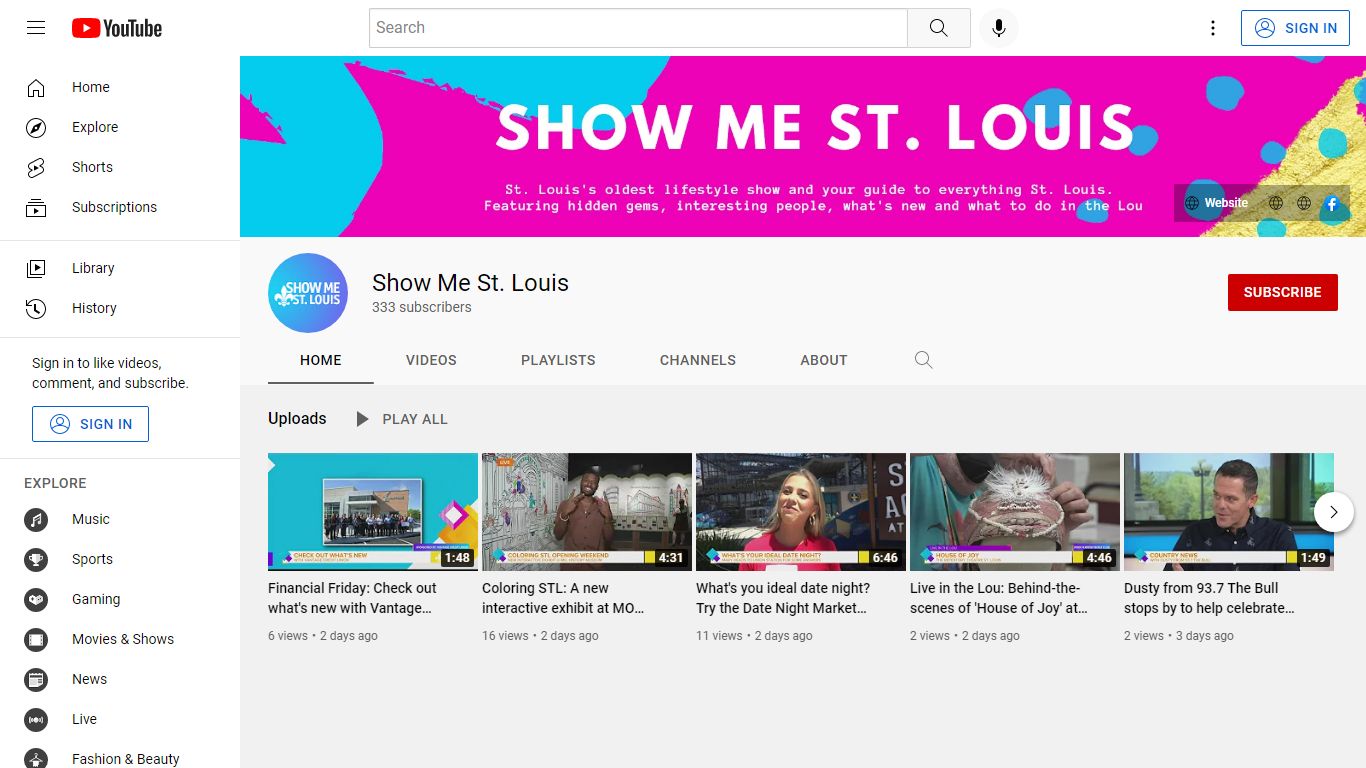 Show Me St. Louis - YouTube